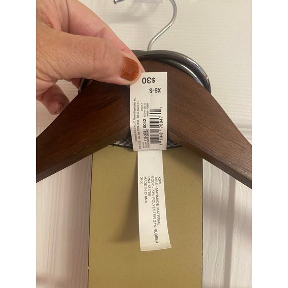 Wide Snakeskin Print Belt Round  Gray-metal Buckle Elastic Back Size XS/S - Picture 4 of 6